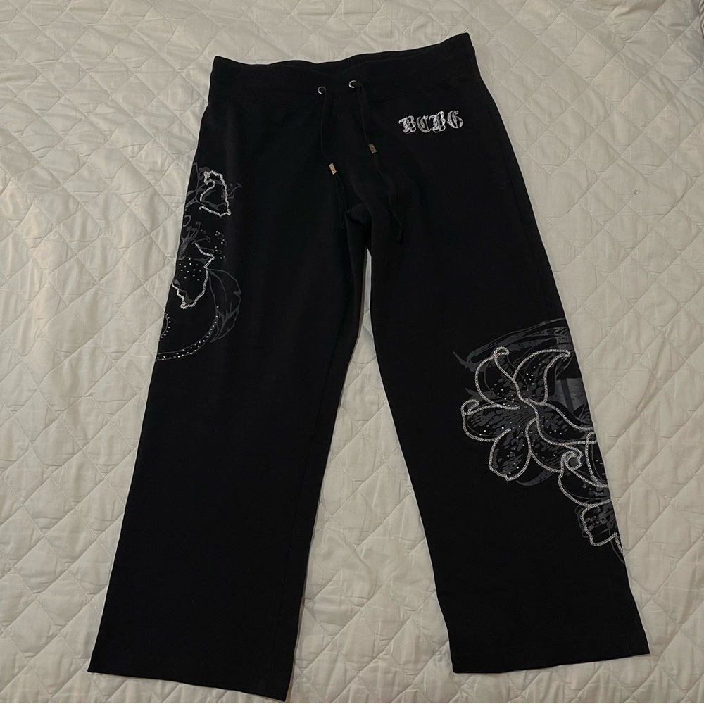 Y2K flower capri pants